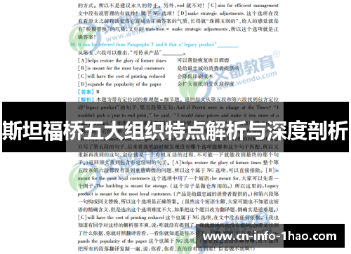 斯坦福桥五大组织特点解析与深度剖析