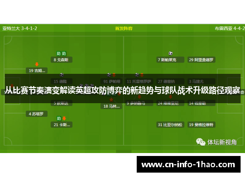 从比赛节奏演变解读英超攻防博弈的新趋势与球队战术升级路径观察