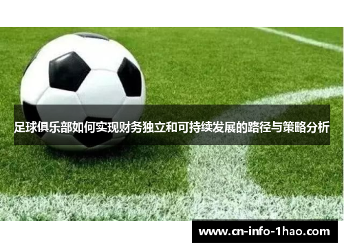 足球俱乐部如何实现财务独立和可持续发展的路径与策略分析